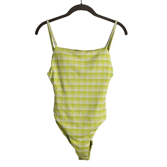 NEW Seafolly Size 6 Green and White Striped One Piece Swimsuit Adjustable Straps - Picture 6 of 16